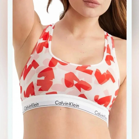 Calvin Klein Valentine’s day mesh unlined bralette sz M nwt 006 - Picture 1 of 3